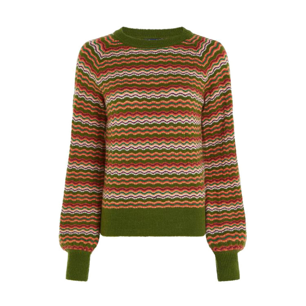 King Louie raglan sweater twitty olive green Hoge Ramen