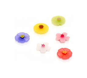 Charles Viancin Charles Viancin - drink markers - flowers (set van 6)