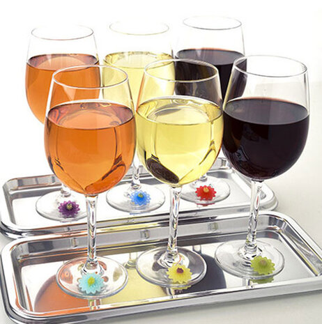 Charles Viancin Charles Viancin - drink markers - bloemen (set van 6) Charles Viancin Charles Viancin - drink markers - bloemen (set van 6)