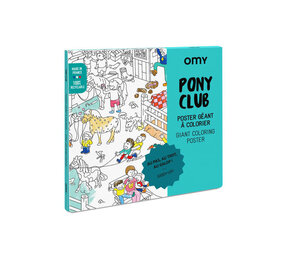 Omy Omy - grote kleurplaat - pony club