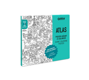 Omy Omy - grote kleurplaat - atlas