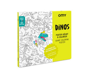 Omy Omy - grote kleurplaat - dinos Omy Omy - grote kleurplaat - dinos