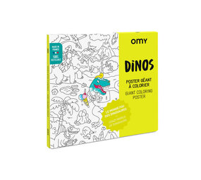 Omy Omy - grote kleurplaat - dinos Omy Omy - grote kleurplaat - dinos
