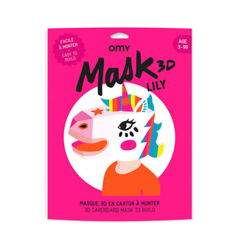 Omy Omy - 3d masker - eenhoorn