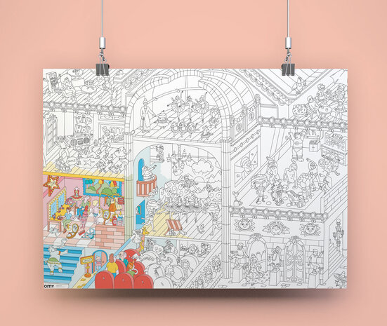 Omy Omy - kleurposter - dansen Omy Omy - kleurposter - dansen