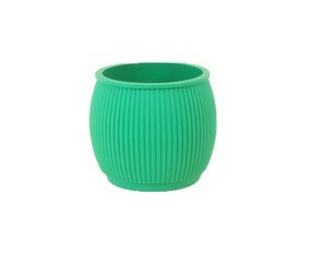 Living by Colors Living by colors - silicone bloempot chubby - emerald Living by Colors Living by colors - silicone bloempot chubby - emerald