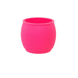 Living by Colors Living by colors - silicone bloempot chubby - fuchsia Living by Colors Living by colors - silicone bloempot chubby - fuchsia