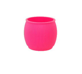 Living by Colors Living by colors - silicone bloempot chubby - fuchsia Living by Colors Living by colors - silicone bloempot chubby - fuchsia