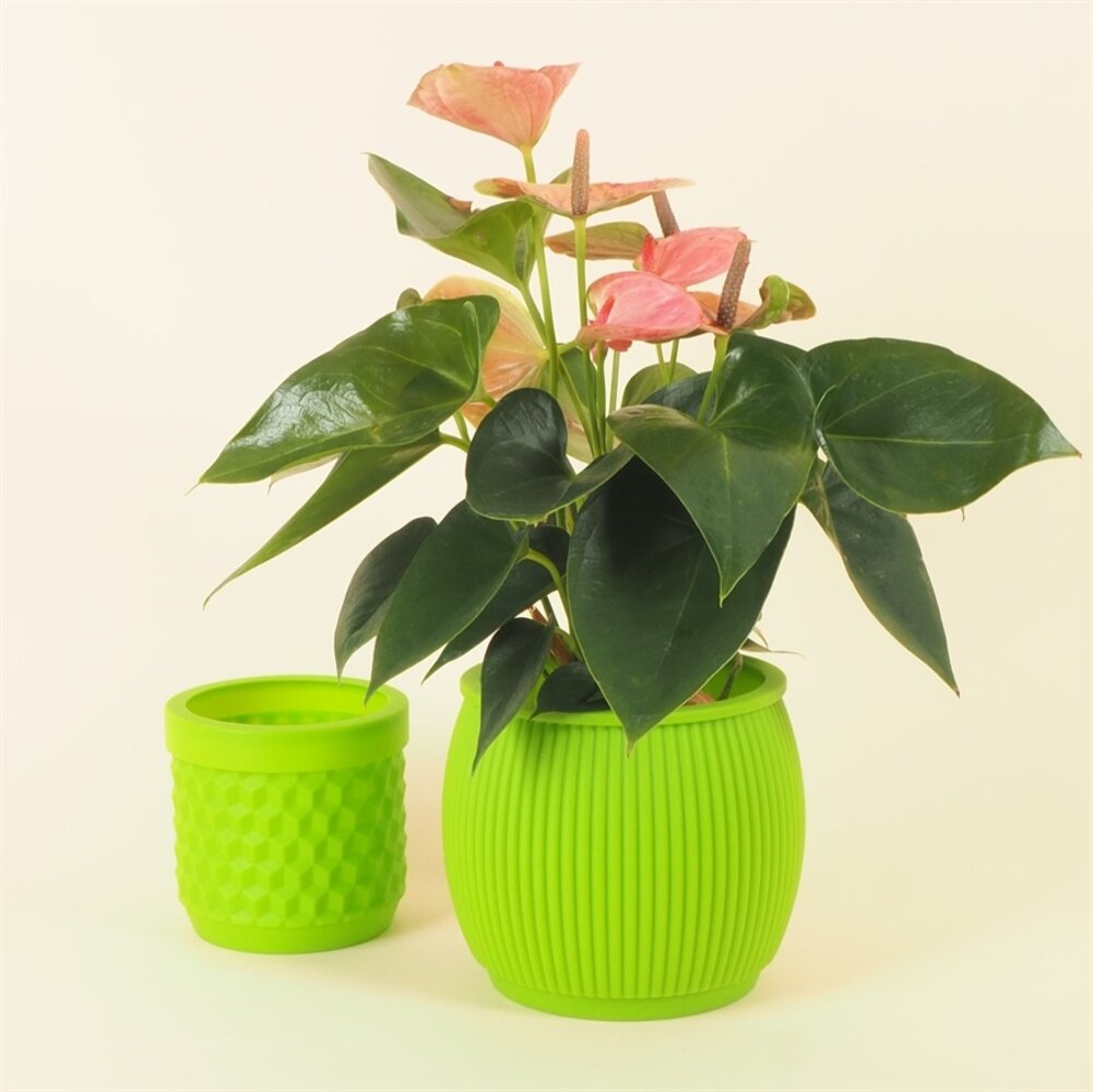 Living by Colors Living by colors - silicone bloempot chubby - apple grreen