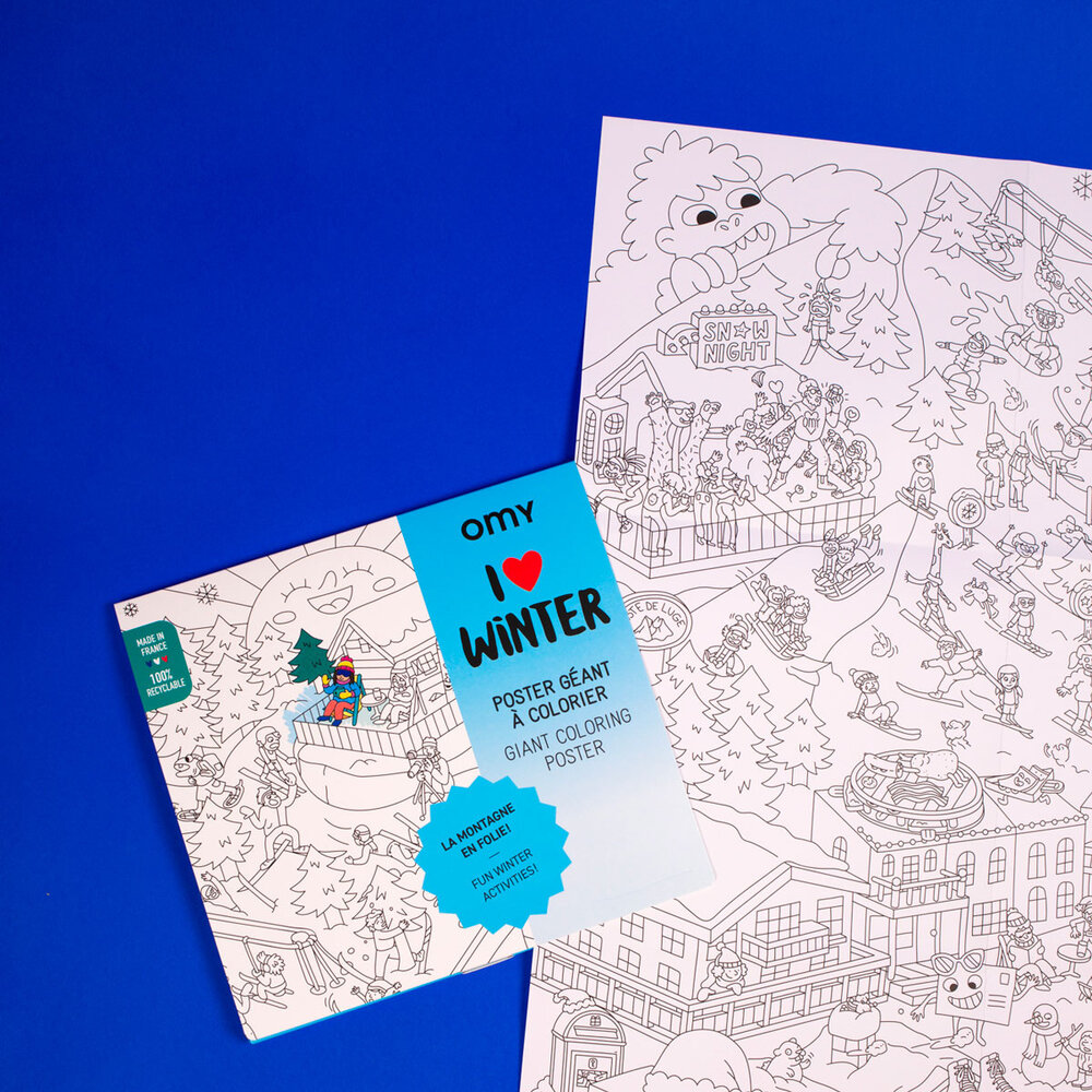 Omy Omy - kleurposter - winter