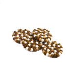 Sjaal met verhaal Sjaal met verhaal - onderzetters rond 10 cm - gingerbread (set van 4)