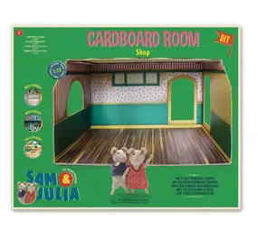 Sam & Julia / Het Muizenhuis Het Muizenhuis - kartonnen  kamer - winkel