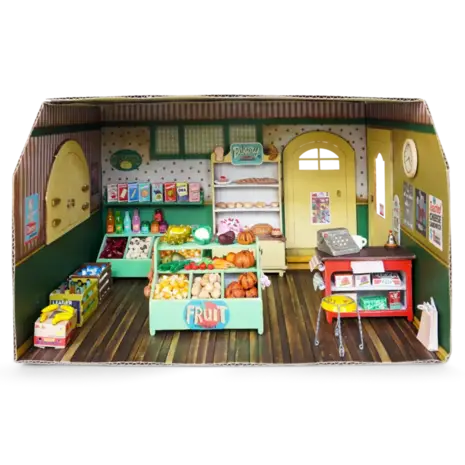 Sam & Julia / Het Muizenhuis Het Muizenhuis - kartonnen  kamer - winkel Sam & Julia / Het Muizenhuis Het Muizenhuis - kartonnen  kamer - winkel