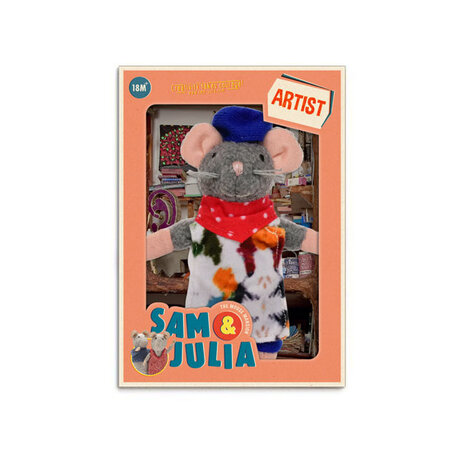 Sam & Julia / Het Muizenhuis Het Muizenhuis - knuffel - de kunstenaar Sam & Julia / Het Muizenhuis Het Muizenhuis - knuffel - de kunstenaar