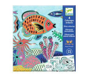 Djeco Djeco - glimmende kleurplaat - under the sea