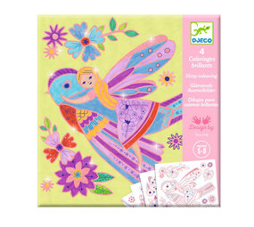 Djeco Djeco - glimmende kleurplaat - little wings