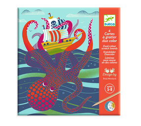 Djeco Djeco - kraskaarten duocolor - topsy turvy