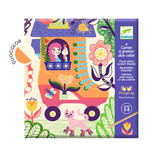 Djeco Djeco - kraskaarten duocolor - wacky houses