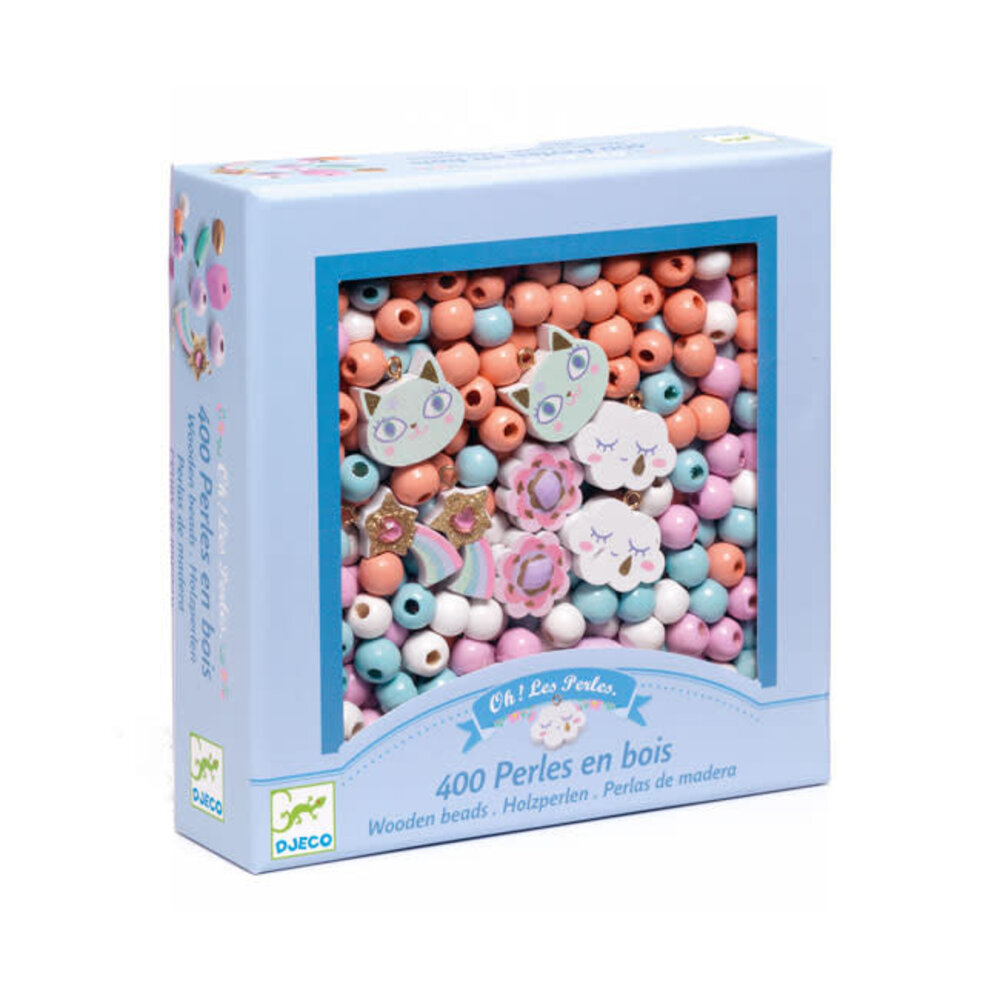 Djeco Djeco - houten kralen - regenboog Djeco Djeco - houten kralen - regenboog
