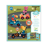 Djeco Djeco - herbruikbare stickers - auto's Djeco Djeco - herbruikbare stickers - auto's