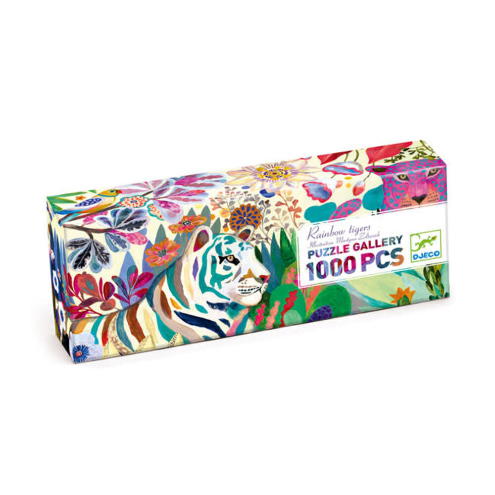 Djeco Djeco - puzzel - rainbow tigers (1000 stukjes)