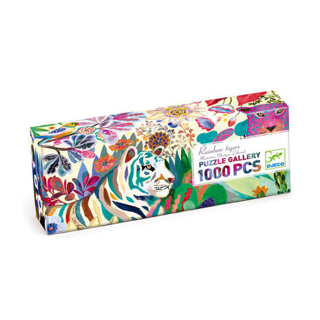 Djeco Djeco - puzzel - rainbow tigers (1000 stukjes)
