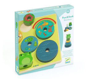 Djeco Djeco - puzz & stack- regenboog