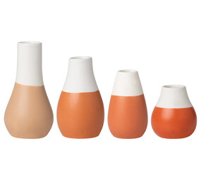 Räder Rader - mini vaasjes - pastel oranje (set van 4)