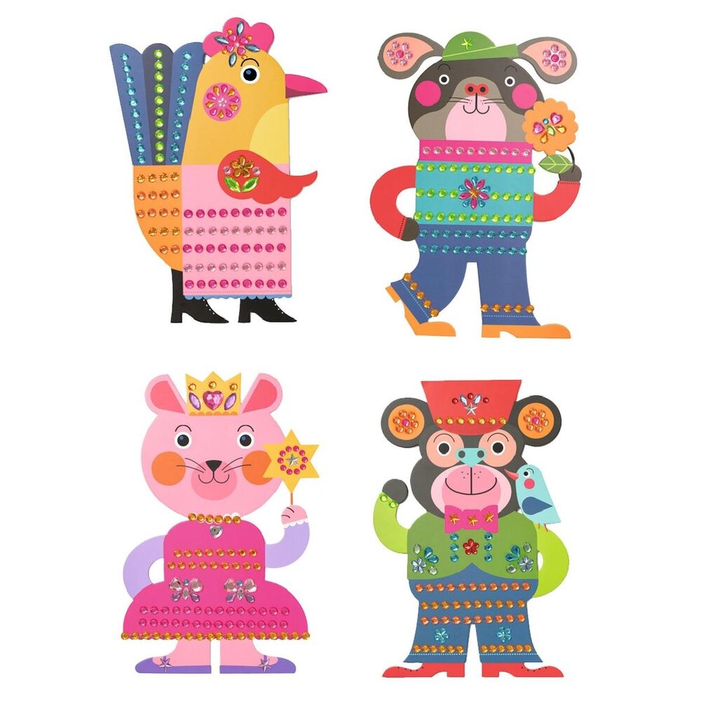 Djeco Djeco - stickers plakken - glitter Djeco Djeco - stickers plakken - glitter