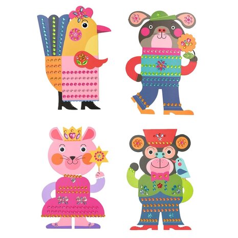 Djeco Djeco - stickers plakken - glitter Djeco Djeco - stickers plakken - glitter