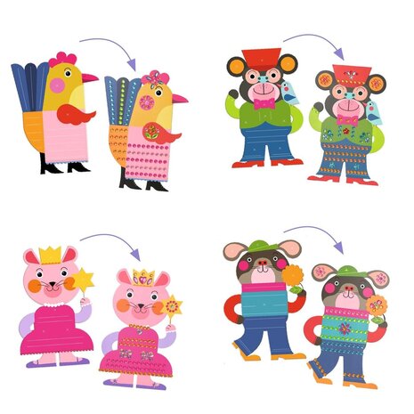 Djeco Djeco - stickers plakken - glitter Djeco Djeco - stickers plakken - glitter