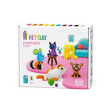 Hey Clay Hey Clay - boetseerklei - fluffy huisdieren (15 potjes)