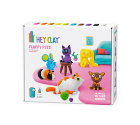 Hey Clay Hey Clay - boetseerklei - fluffy huisdieren (15 potjes) Hey Clay Hey Clay - boetseerklei - fluffy huisdieren (15 potjes)