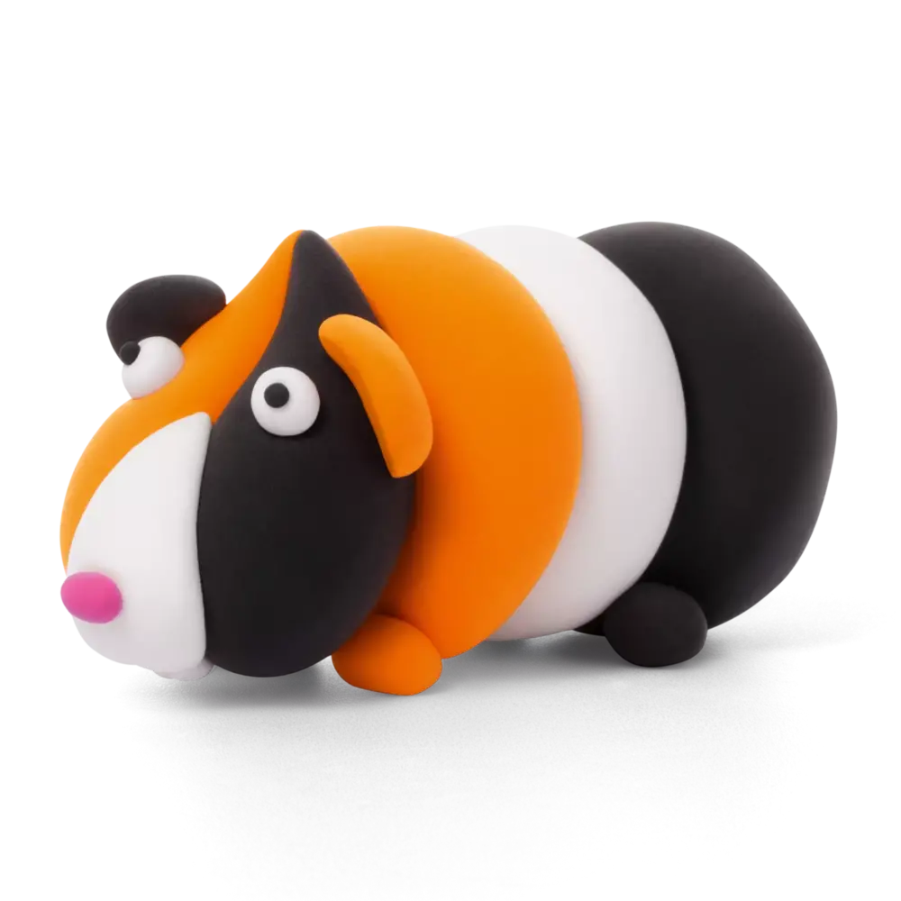 Hey Clay Hey Clay - boetseerklei - cavia (3 potjes) Hey Clay Hey Clay - boetseerklei - cavia (3 potjes)