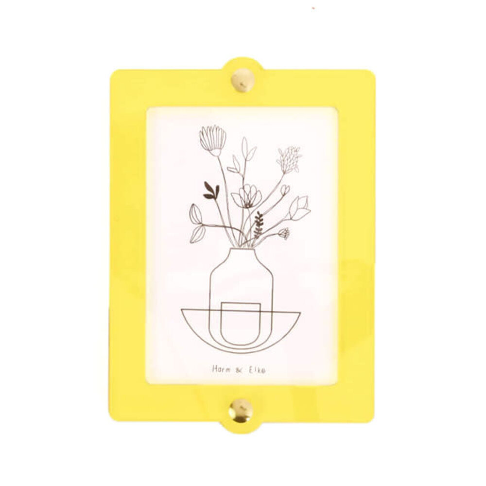 Studio Harm en Elke Studio Harm en Elke - fotolijstje - groot rechthoekig - neongeel/goudkleur