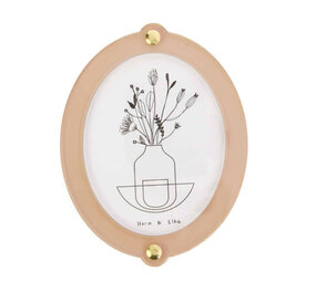 Studio Harm en Elke Studio Harm en Elke - wall frame big oval - nude/smoke Studio Harm en Elke Studio Harm en Elke - wall frame big oval - nude/smoke