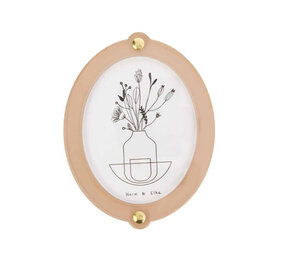 Studio Harm en Elke Studio Harm en Elke - wall frame big oval - nude/smoke