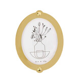 Studio Harm en Elke Studio Harm en Elke - wall frame big oval - yellow/gold