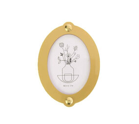 Studio Harm en Elke Studio Harm en Elke - wall frame small oval - yellow/gold Studio Harm en Elke Studio Harm en Elke - wall frame small oval - yellow/gold