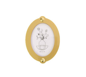 Studio Harm en Elke Studio Harm en Elke - wall frame small oval - yellow/gold Studio Harm en Elke Studio Harm en Elke - wall frame small oval - yellow/gold