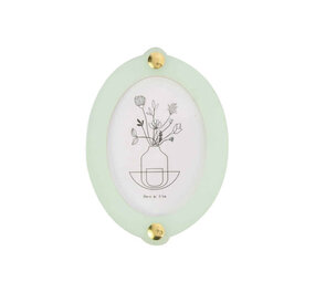 Studio Harm en Elke Studio Harm en Elke - wall frame small oval - blue/mint