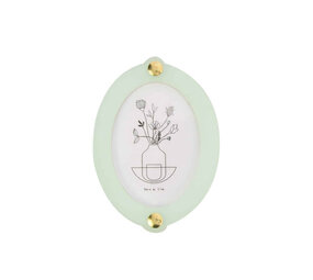 Studio Harm en Elke Studio Harm en Elke - wall frame small oval - blue/mint Studio Harm en Elke Studio Harm en Elke - wall frame small oval - blue/mint