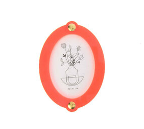 Studio Harm en Elke Studio Harm en Elke - wall frame small oval - pink/orange