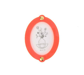 Studio Harm en Elke Studio Harm en Elke - wall frame small oval - pink/orange Studio Harm en Elke Studio Harm en Elke - wall frame small oval - pink/orange