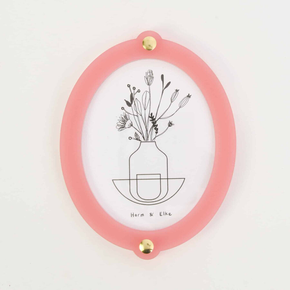 Studio Harm en Elke Studio Harm en Elke - fotolijstje - groot ovaal - roze/oranje Studio Harm en Elke Studio Harm en Elke - fotolijstje - groot ovaal - roze/oranje