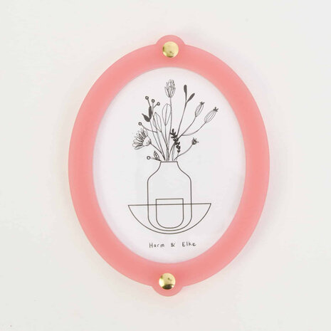 Studio Harm en Elke Studio Harm en Elke - fotolijstje - groot ovaal - roze/oranje Studio Harm en Elke Studio Harm en Elke - fotolijstje - groot ovaal - roze/oranje