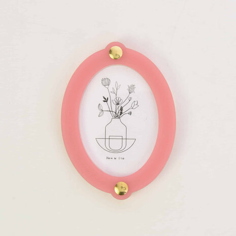 Studio Harm en Elke Studio Harm en Elke - fotolijstje - klein ovaal - roze/oranje Studio Harm en Elke Studio Harm en Elke - fotolijstje - klein ovaal - roze/oranje