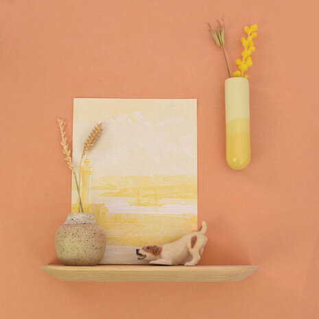 Studio Harm en Elke Studio Harm en Elke - dip dip muurvaasje lang - geel 084 Studio Harm en Elke Studio Harm en Elke - dip dip muurvaasje lang - geel 084