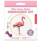 Kikkerland Kikkerland - borduur kit - flamingo
