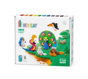 Hey Clay Hey Clay - boetseerklei - vogels (15 potjes)